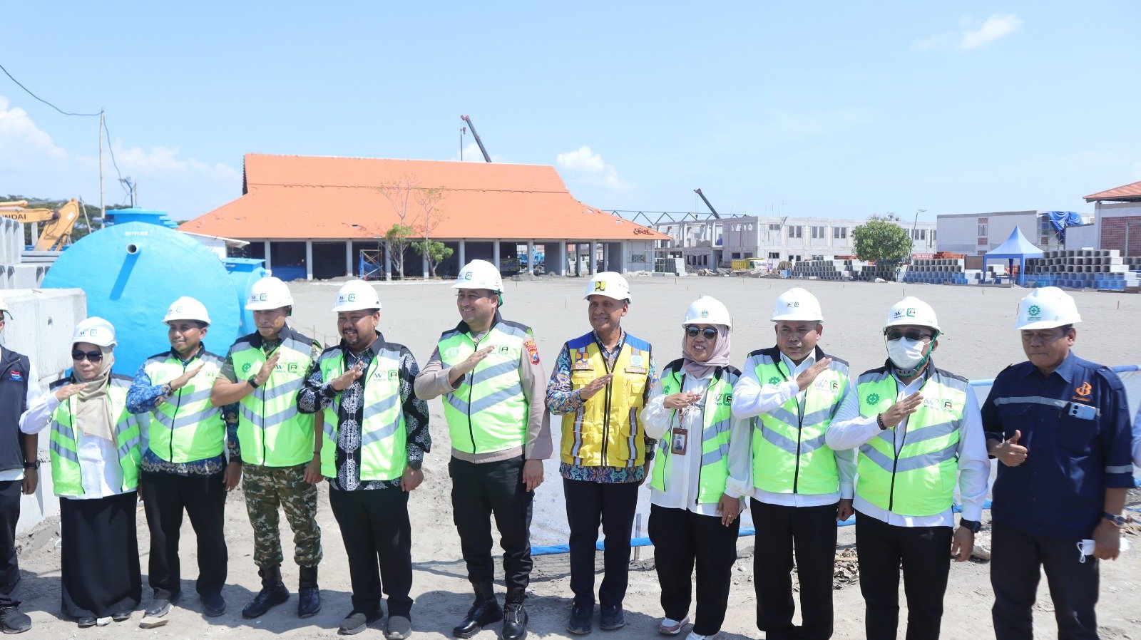 Kapolres Gresik Bersama Forkopimda Tinjau Progres Pembangunan Sekolah Rakyat di Sidayu