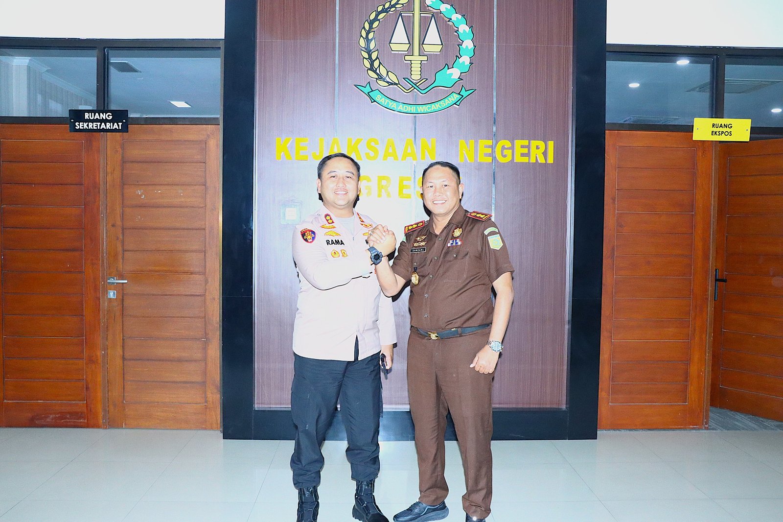 Perkokoh Sinergitas, Kapolres Gresik Silaturahmi ke Kejari Gresik
