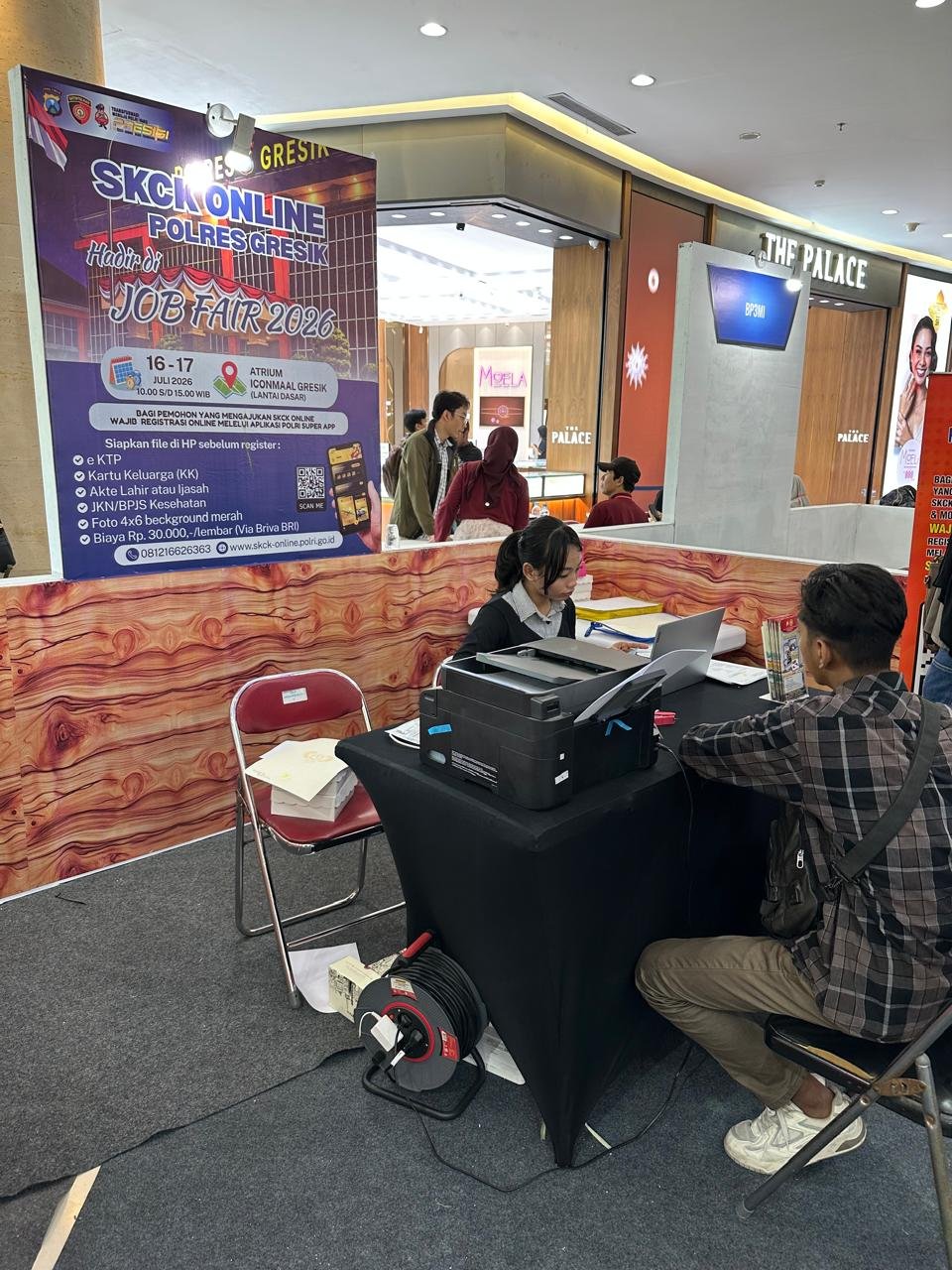 Polres Gresik Buka Layanan SKCK Online di Job Fair 2026, Pencari Kerja Bisa Urus Persyaratan di Lokasi
