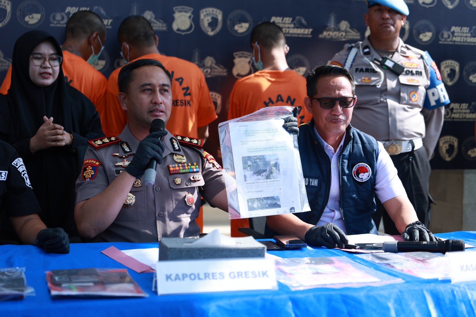 Polres Gresik Bongkar Jaringan Sabu di Menganti, 5 Tersangka Ditahan dan 31,8 Gram Barang Bukti Disita